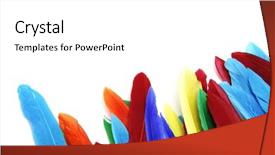  Presentation with colored - Colorful PPT layouts enhanced with free purple - frame of colored feathers isolated backdrop and a white colored foreground