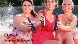  Presentation with beer - Amazing slide deck having free pregnancy - cheerful friends drinking beer backdrop and a red colored foreground