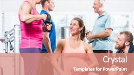  Presentation with working woman - Colorful slide set enhanced with free pregnancy - pregnant woman with senior people backdrop and a coral colored foreground