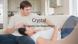  Presentation with parents and teachers - PPT layouts having free pregnancy - prospective parents lying background and a soft green colored foreground