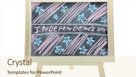  Presentation with independence - Theme enhanced with free president - hand drawing of independence day background and a soft green colored foreground