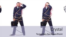  Presentation with rope - PPT layouts consisting of free prison - arab man tied up background and a light blue colored foreground