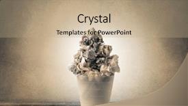  Presentation with trash truck - Slide set enhanced with free problem solving - trash bin background and a  colored foreground