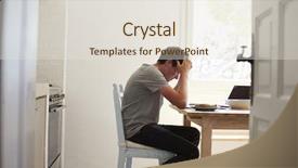  Presentation with unhappy - Colorful theme enhanced with free profile - view from doorway of unhappy backdrop and a  colored foreground