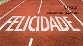  Presentation with happiness - PPT theme featuring  background and a  colored foreground