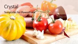  Presentation with free cooking - Slides having pumpkin free - kitchen cooking potato knife cutting background and a  colored foreground