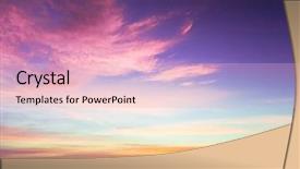  Presentation with free - Theme with free purple - bright colorful sunset background and a lemonade colored foreground