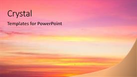  Presentation with stormy sky and dark clouds - Cool new PPT theme with free purple - dramatic sunrise sky with clouds backdrop and a coral colored foreground