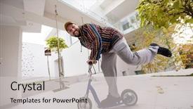  Presentation with happy birthday for adult boys - Theme featuring free real estate - happy playful adult man background and a  colored foreground