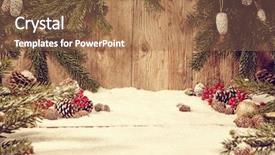  Presentation with free christmas - Colorful PPT layouts enhanced with free red template - christmas holiday background with wooden backdrop and a tawny brown colored foreground