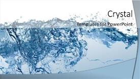  Presentation with water ripple - Slide deck having free ripple - blue water background background and a white colored foreground