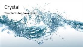  Presentation with blue water - Amazing slides having free ripple - blue water backdrop and a white colored foreground