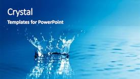  Presentation with water ripple - Cool new presentation theme with free ripple - splash water backdrop and a  colored foreground