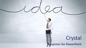  Presentation with rope - PPT theme consisting of  background and a  colored foreground