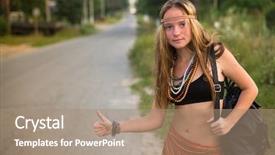  Presentation with hippie - Amazing presentation design having cybersecurity in data center switch with connected optical fibre patch cords cables information technology backdrop and a coral colored foreground.