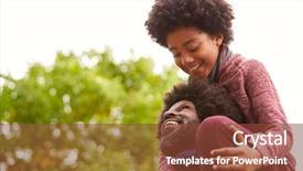  Presentation with black man - PPT theme consisting of free rural - black middle aged man carrying background and a tawny brown colored foreground