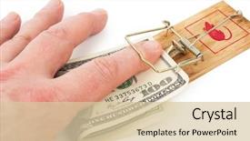  Presentation with free - Cool new presentation theme with free safety - hand and mousetrap with money backdrop and a lemonade colored foreground