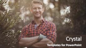  Presentation with tree farm - Colorful PPT theme enhanced with free safety - portrait of confident young man backdrop and a tawny brown colored foreground