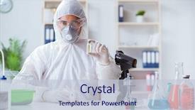  Presentation with lab safety - Beautiful PPT layouts featuring free safety - scientist doing animal experiment backdrop and a lemonade colored foreground