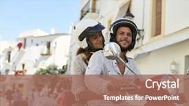  Presentation with motor - Amazing PPT layouts having free safety - young adult couple backdrop and a coral colored foreground