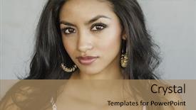  Presentation with exotic foods - Audience pleasing PPT layouts consisting of free salon - beautiful exotic young woman backdrop and a  colored foreground