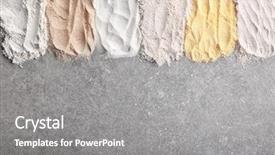  Presentation with different types of nuts - Presentation theme consisting of free samples - composition with different types background and a gray colored foreground