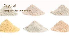  Presentation with flour - Colorful PPT layouts enhanced with free samples - different kinds of flour backdrop and a lemonade colored foreground