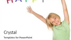  Presentation with free school - Beautiful slide deck featuring free school - beautiful happy little girl backdrop and a white colored foreground