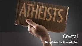  Presentation with free - Beautiful slide deck featuring free science - atheists backdrop and a dark gray colored foreground