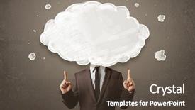  Presentation with cloud - PPT layouts enhanced with close up of relaxed young woman lying with facial mask treatment in spa medicine healthcare and beauty concept background and a gray colored foreground