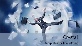  Presentation with failure - Audience pleasing PPT theme consisting of free science - businessman failure backdrop and a light blue colored foreground