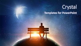  Presentation with world - Presentation theme enhanced with free science - this business world is background and a ocean colored foreground