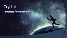  Presentation with abstract business world - Beautiful PPT theme featuring free science - this business world is backdrop and a wine colored foreground