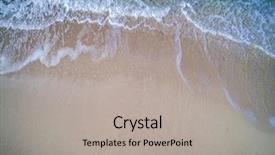  Presentation with free security - Beautiful theme featuring free security - top view of a drone backdrop and a light gray colored foreground