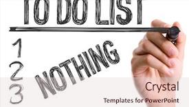  Presentation with compensation management hand marker - Theme with free sickness - hand with marker writing background and a lemonade colored foreground