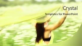  Presentation with triathlon swim bike run - Beautiful presentation theme featuring free smiley - run backdrop and a  colored foreground