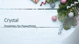  Presentation with free christmas - Slides having free space for christmas greetings background and a sky blue colored foreground