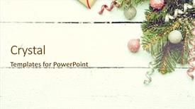  Presentation with free christmas - Colorful slide deck enhanced with free space for christmas greetings backdrop and a cream colored foreground