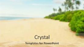  Presentation with summer trees - Beautiful presentation theme featuring free space for product placement backdrop and a lemonade colored foreground