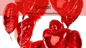  Presentation with bohemian party - Amazing theme having free sphere - background of red party balloons backdrop and a red colored foreground