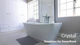  Presentation with home design - Presentation design consisting of free-standing-bath-in-luxury background and a gray colored foreground