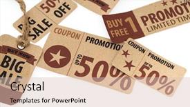  Presentation with coupon - Theme having free sticker - sale coupon voucher tag vintage background and a lemonade colored foreground