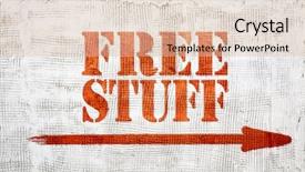  Presentation with graffiti - Slide set featuring free stuff - red graffiti sign background and a lemonade colored foreground