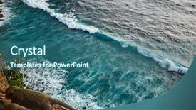 Presentation with bali - PPT layouts consisting of free tempeltes - view of a monkey cliff background and a ocean colored foreground