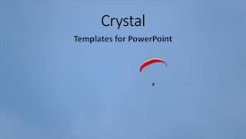  Presentation with sky - Amazing slide set having free switzerland - tandem paragliders flying backdrop and a light blue colored foreground