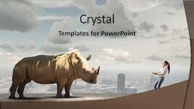  Presentation with lead - PPT layouts consisting of free tame - young man in casual holding background and a light gray colored foreground