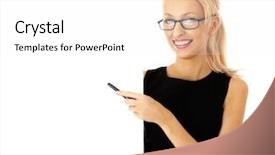  Presentation with teaching - Slide set with free teachers - teacher teaching portrait background and a white colored foreground