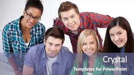  Presentation with high school students - Audience pleasing theme consisting of free team - education people friendship and learning backdrop and a  colored foreground