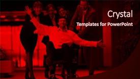  Presentation with business idea modern abstract - Beautiful slide deck featuring team building free - business people group at modern backdrop and a wine colored foreground