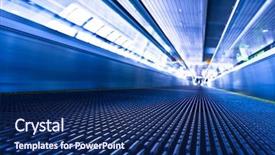  Presentation with free trade - Presentation theme featuring free technicial - camera lays on escalator background and a  colored foreground